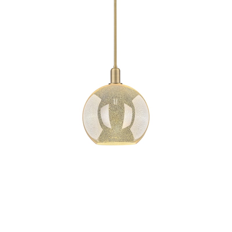 Innovations Lighting 716-1S-15-12 Athens Pendant Athens 12" Wide - Brushed Brass / Mercury