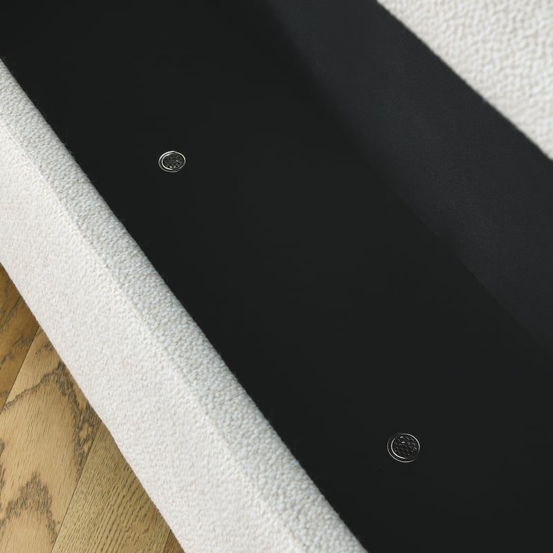 Stylish Entryway Footrest Seat End of Bed Stool Decorative Stool, Storage Bench Window Stool with Flipping Lid