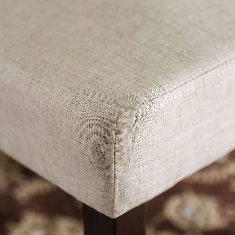 Lind Modern Ivory Fabric Padded Dining Chairs by Furniture of America (Set of 2)