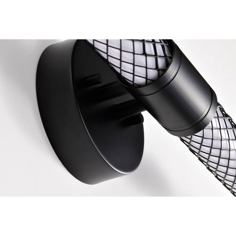 Kingsport 20 Inch LED Vanity Matte Black Acrylic Lens