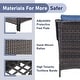 preview thumbnail 3 of 89, Outdoor Wicker High Back Club Chair with Cushions (Set of 2)