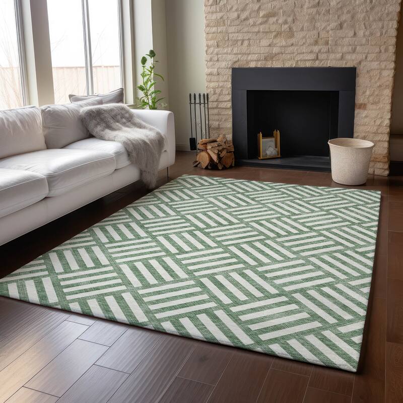 Premium Washable Super Soft Contemporary Mosaic Mayfield Rug