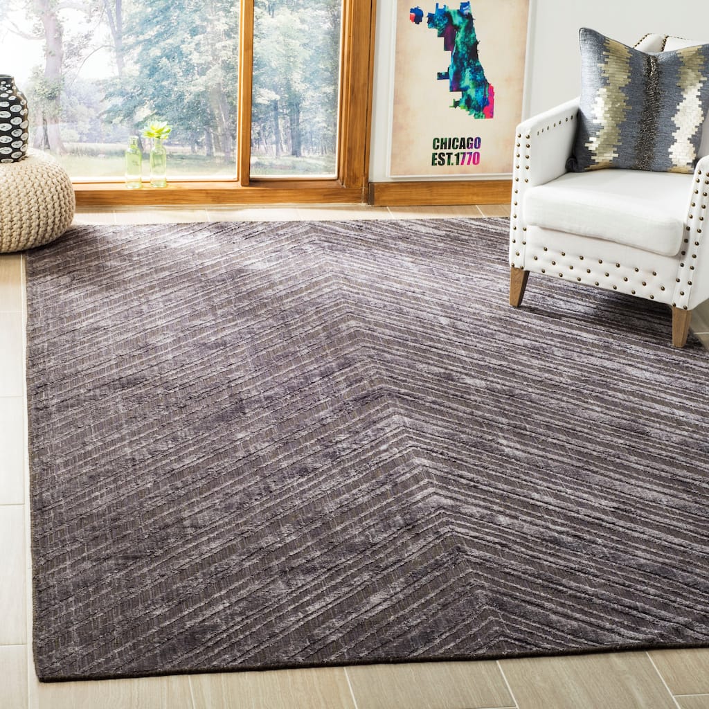 SAFAVIEH Handmade Mirage Gundela Modern Abstract Viscose Rug