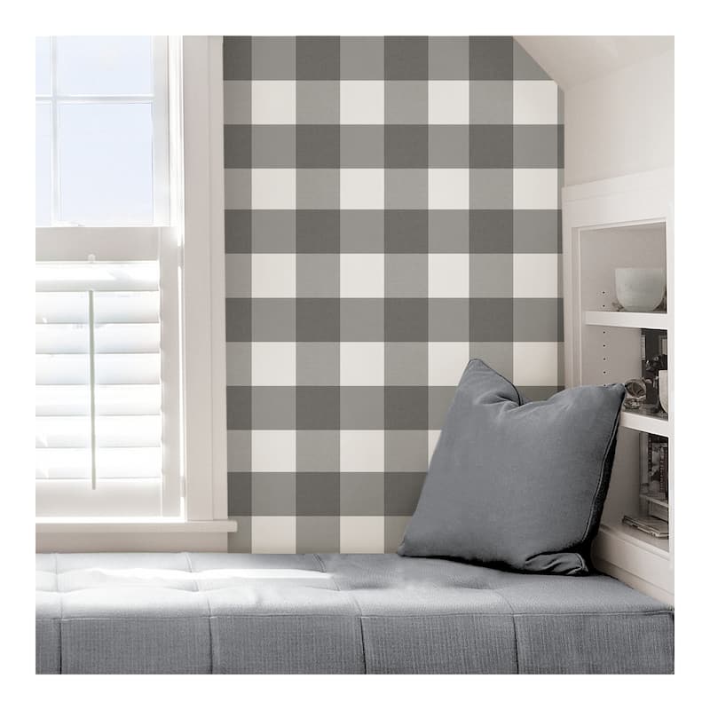 InHome Homestead Plaid Peel & Stick Wallpaper - 198in x 20.5in x 0.025in