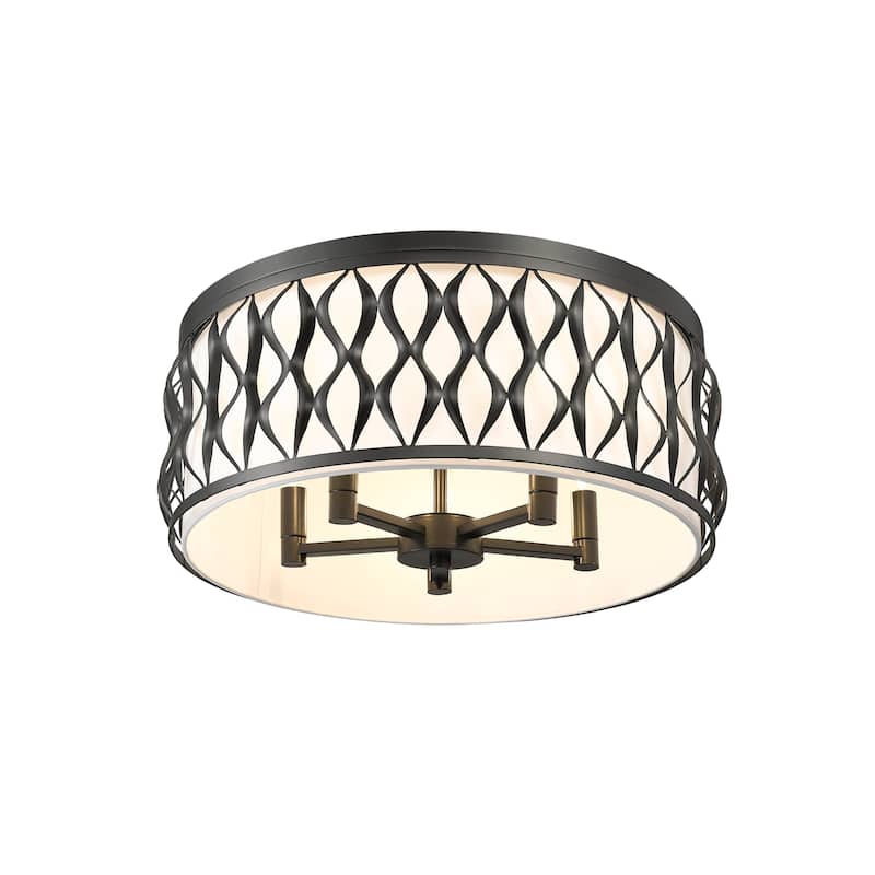 Z-Lite 1948F20 Harden 5 Light 21" Wide Flush Mount Drum Ceiling
