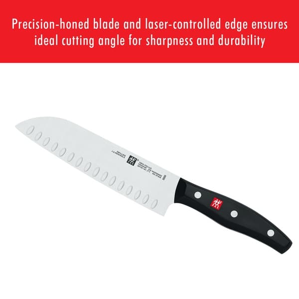 ZWILLING TWIN Signature 7inch Hollow Edge Santoku Knife Bed Bath