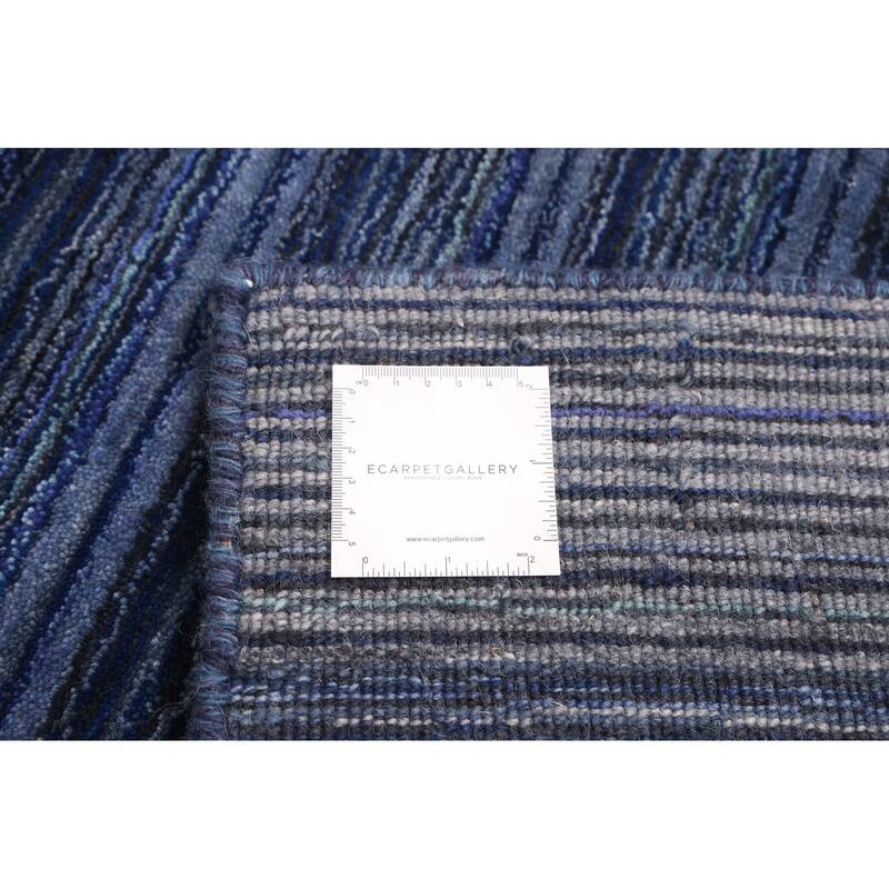 ECARPETGALLERY Hand Loomed Kashkuli Gabbeh Navy Wool Rug - 4'10 x 6'10