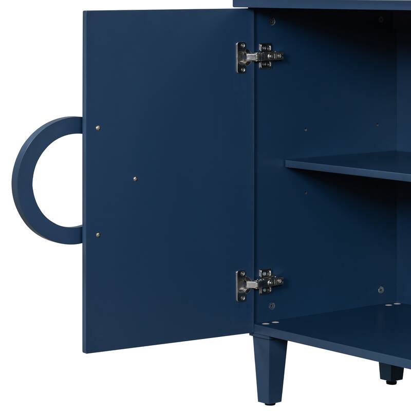 Four-door sideboard with French-Inspired,Suitable for Living Rooms, Entrance and Study Rooms