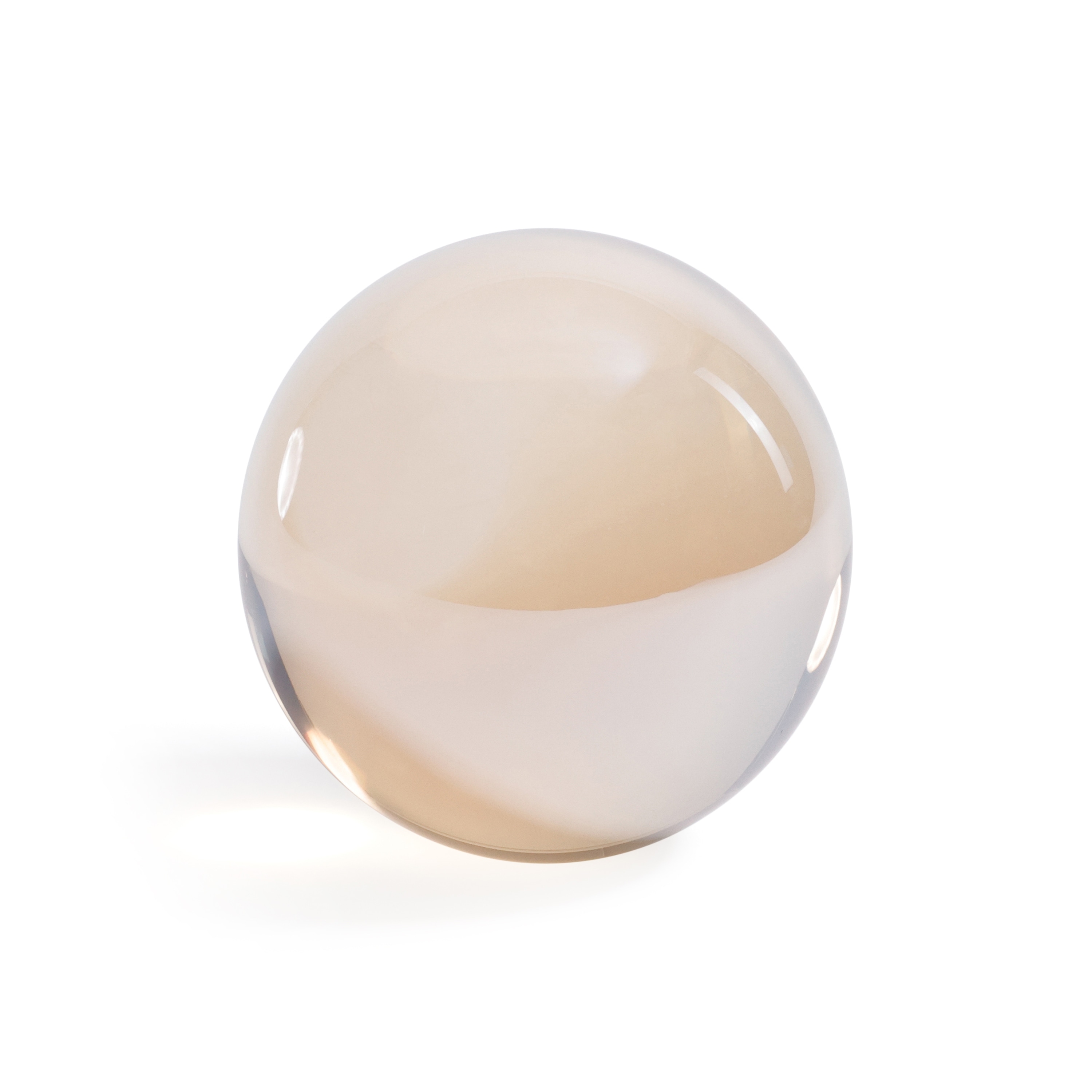 Decorative Crystal Glass Ball, 4.5" Diameter