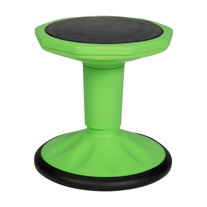 Commercial Fixed Height Collaborative Wobble Stool - 12.75"W x 12.75"D x 14"H