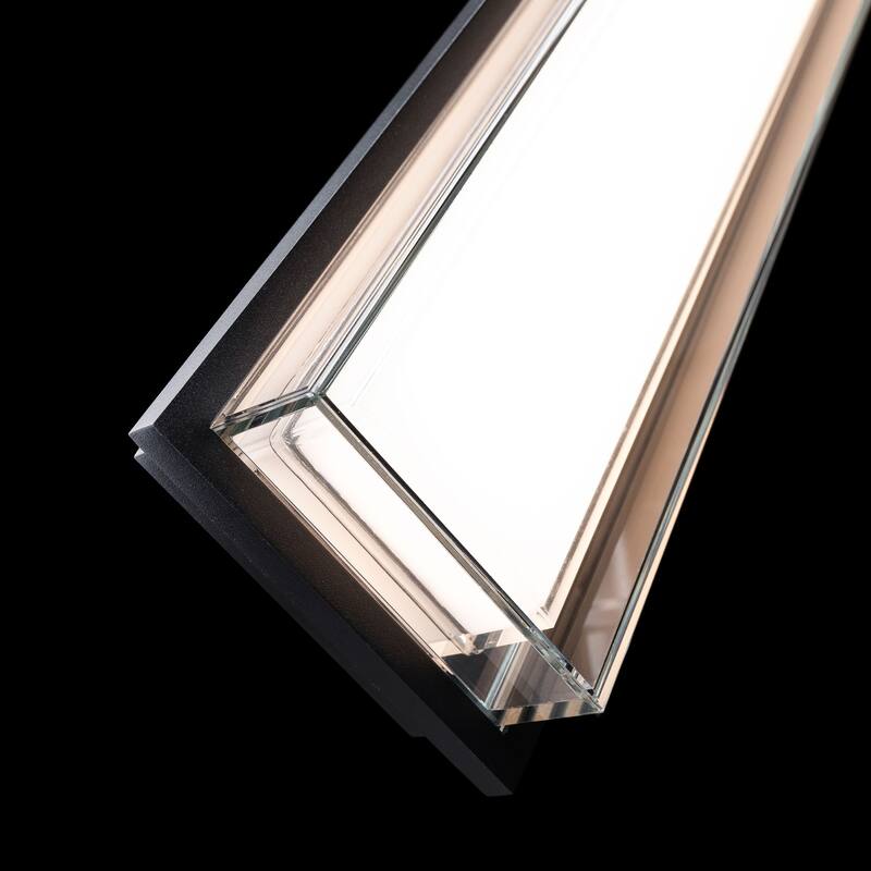 Ice Bar 26in LED Outdoor Wall Light Selectable CCT 2700-3000-3500-4000K set to 2700K in Black