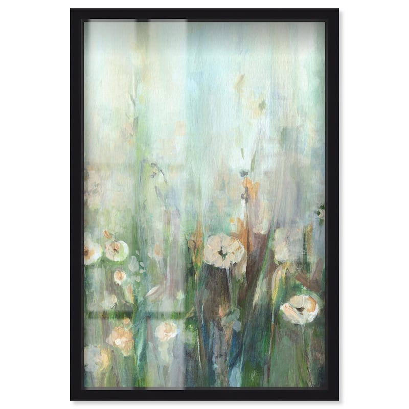 Harmony Green II Shadowbox by Art Remedy - Black - 16" x 24"