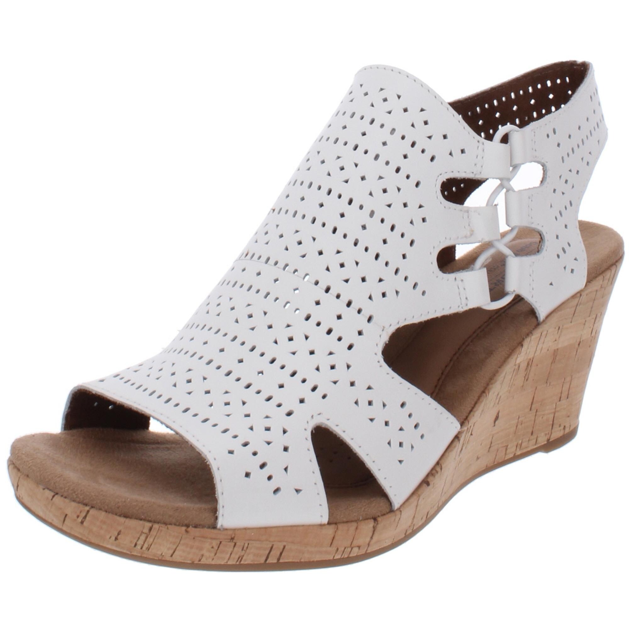 Rockport cobb hill janna perforated wedge sandal Clearance