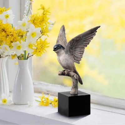 Swallow Bird On Branch Decoration - 11.25"