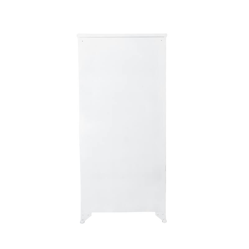 Metal Cabinet with 3 Shelves & 4 Doors