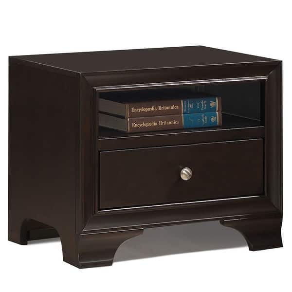 Gymax Vintage Nightstand Solid Wood Sofa Side End Table W// Usb Port /& Drawer