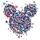 preview thumbnail 1 of 0, Minnie Mouse Heart Confetti Giant Wall Decals With Glitter by RoomMates