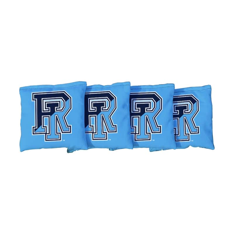 University Of Rhode Island Rams Light Blue Cornhole Bags - All-Weather Resin Filled