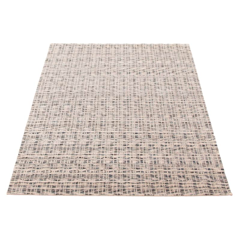 ECARPETGALLERY Hand Loomed Kashkuli Gabbeh Ivory Wool Rug - 5'2 x 7'6