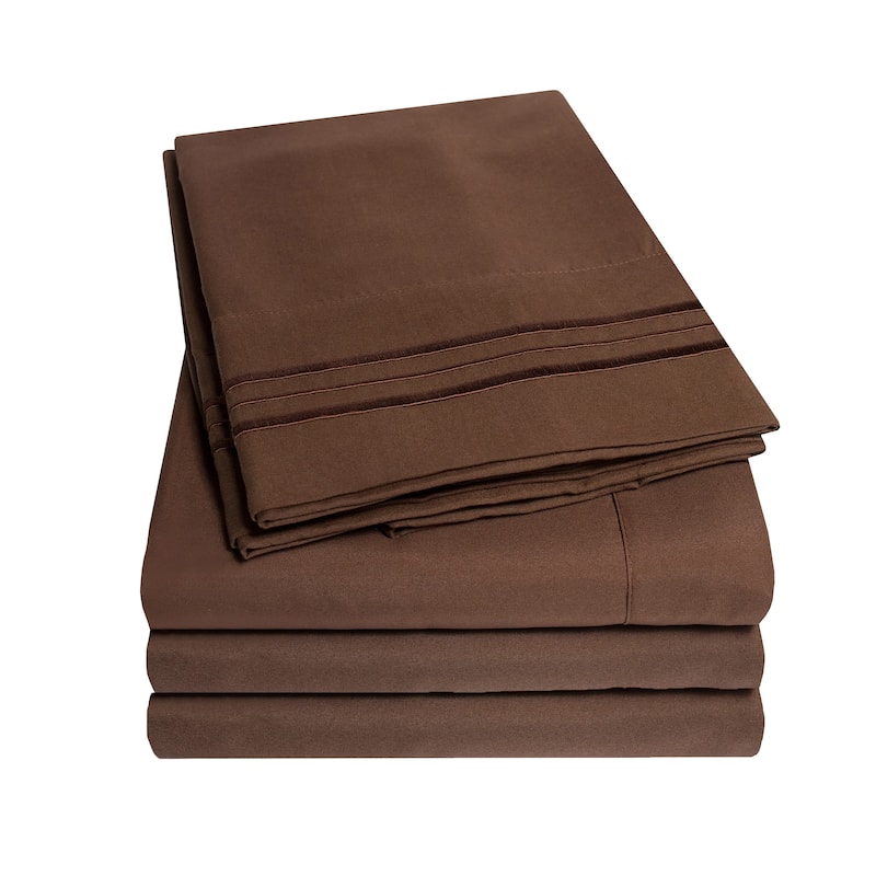 Soft Microfiber 5-piece Split King Bed Sheet Set