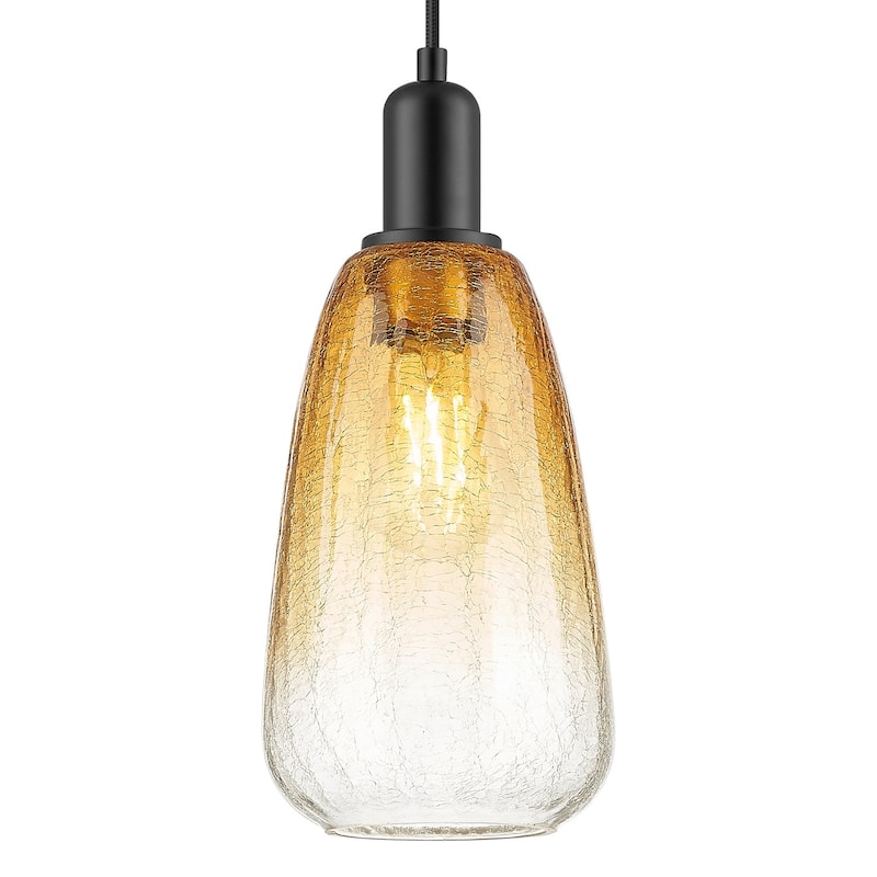 Innovations Lighting 716-1P-G480-6AM Brookhaven Almond 6" Wide Cord - Matte Black