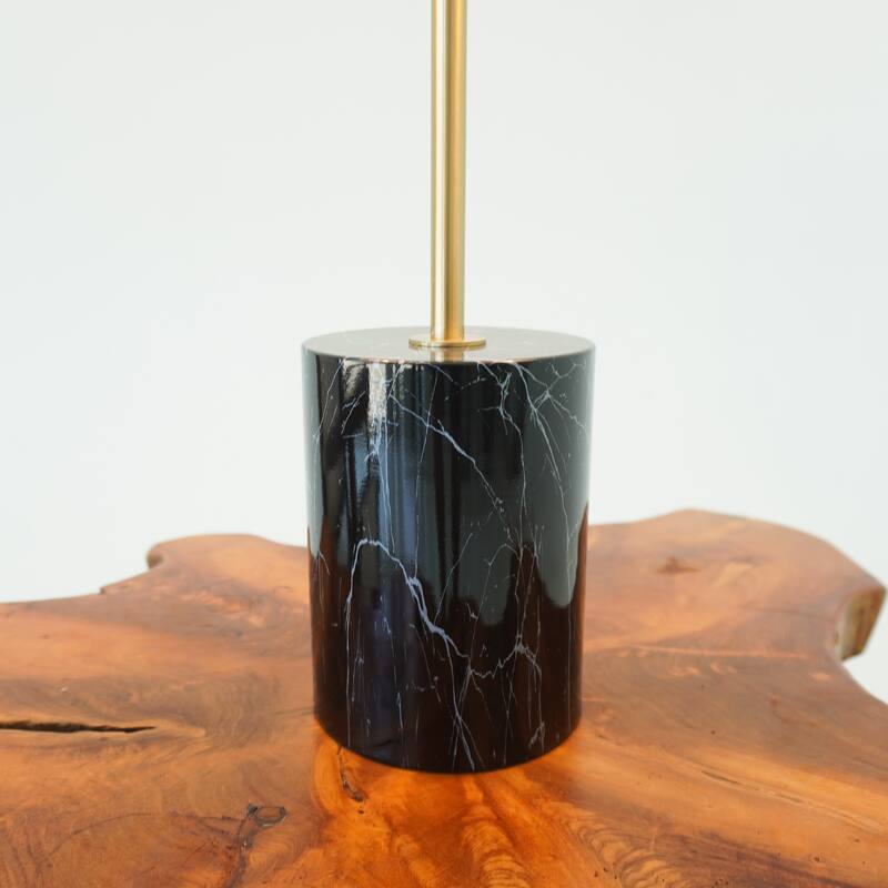 Lepo Dual Dome Modern Table Lamp with Marble Base