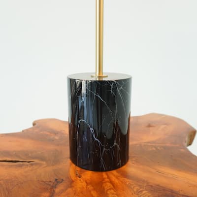 Lepo Dual Dome Modern Table Lamp with Marble Base