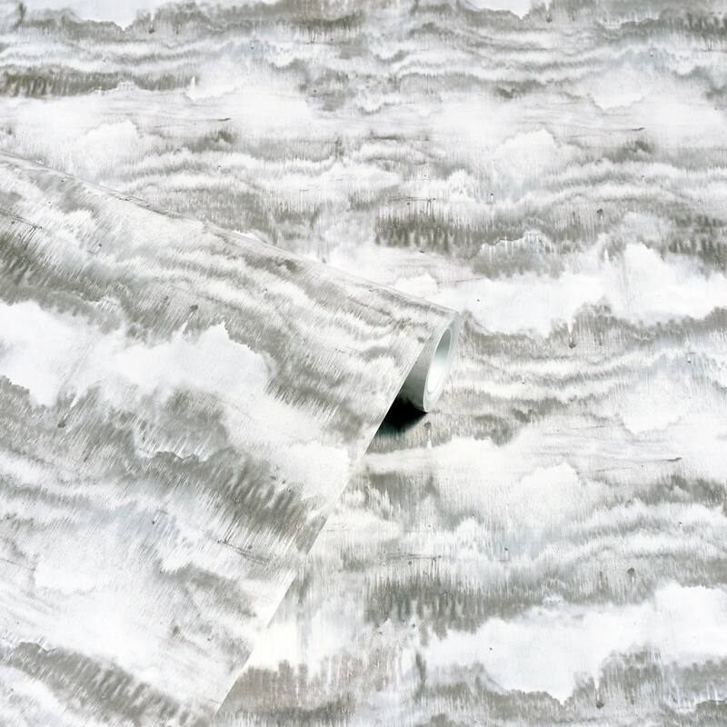 Arthouse Irene Grey Painted Canvas Wallpaper