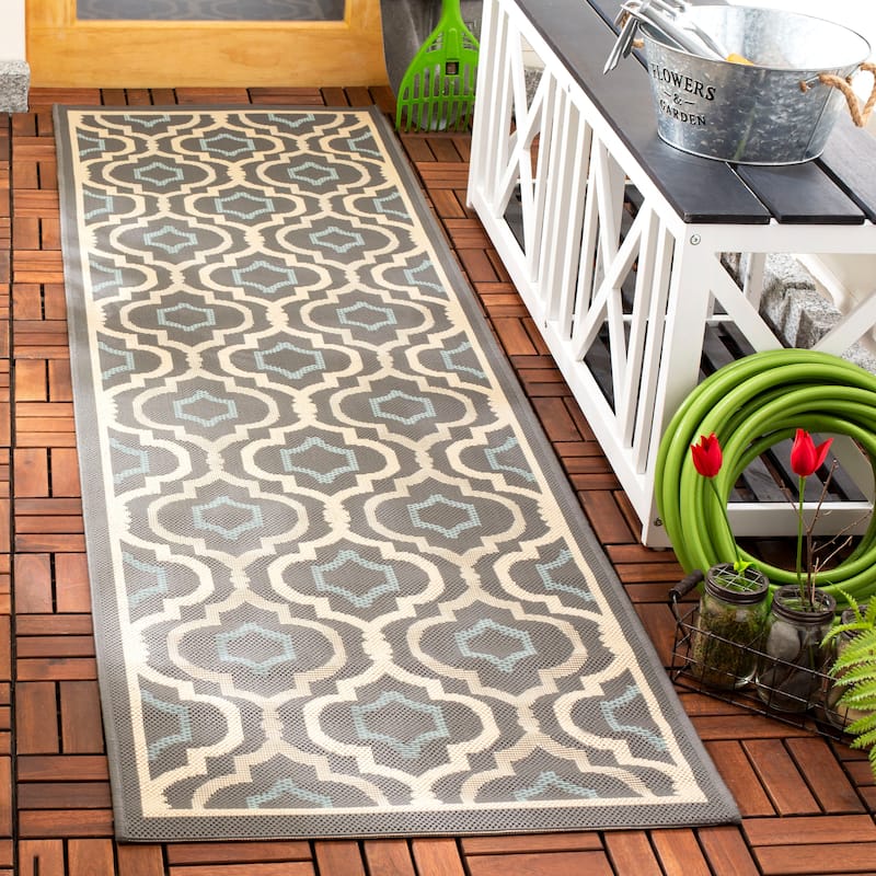 SAFAVIEH Courtyard Annmarie Indoor/ Outdoor Waterproof Patio Backyard Rug