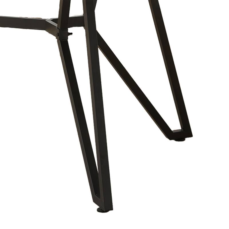 70.9" Rectangular Marble Dining Table with Adjustable Legs - Seats 8