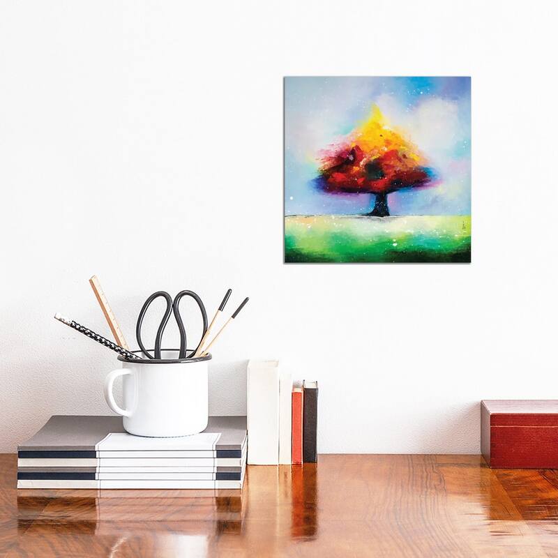 iCanvas "Lonely Tree" by KuptsovaArt Canvas Print - 12x12x0.75