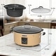 preview thumbnail 44 of 46, 10qt Large Capacity Digital Slow Cooker with Aluminum Pot