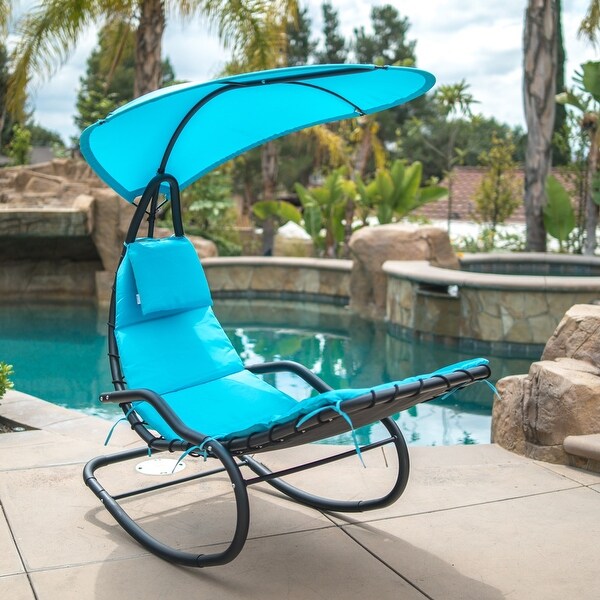 outdoor rocking chair with canopy