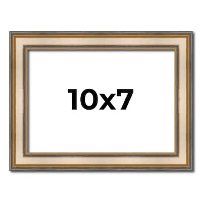 10x7 Frame Gold Solid Wood Shadow Box Width 1.5 Inches | Interior Frame Depth 2 3/8 Inches