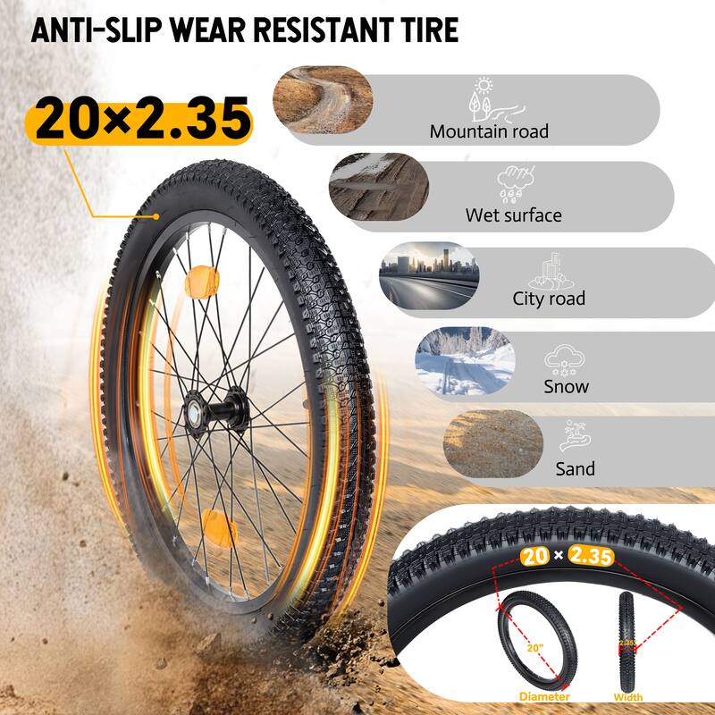 3-in-1 Heavy-Duty Bike Cargo Trailer -Bike Compatible Steel Frame, 110lb Capacity, Convertible Stroller & Pull Cart