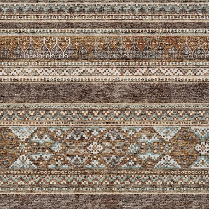 HomeRoots Southwestern Transitional Rectangle Outdoor Rug