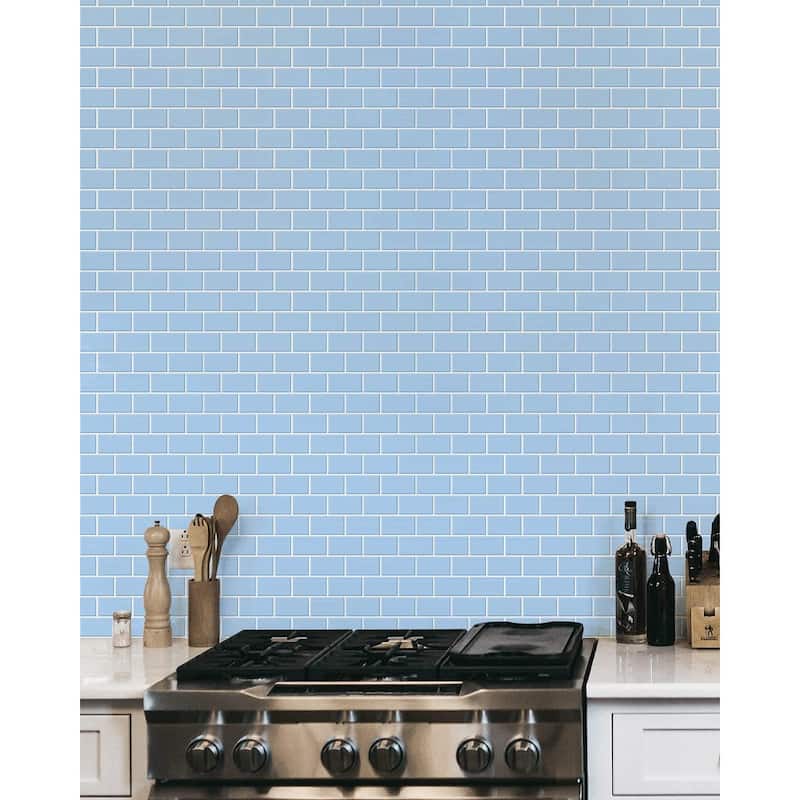 Art3d 10-sheet Subway Tiles Peel and Stick Backsplash for kitchen（thicker design）