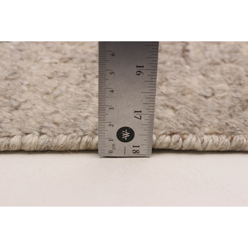 ECARPETGALLERY Hand-knotted Tangier Grey Wool Rug - 5'3 x 7'5