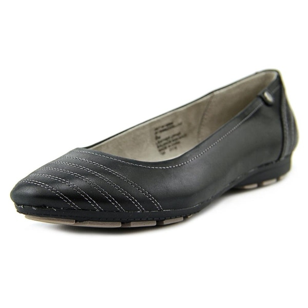 White Mountain Deluxe Women Round Toe Leather Ballet Flats