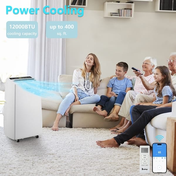 ZOKOP 12000 BTU Mobile Portable Air Conditioner with 3 Energy Efficient