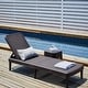 preview thumbnail 35 of 37, Mahina Resin Outdoor Chaise Lounge Chair by Havenside Home Brown