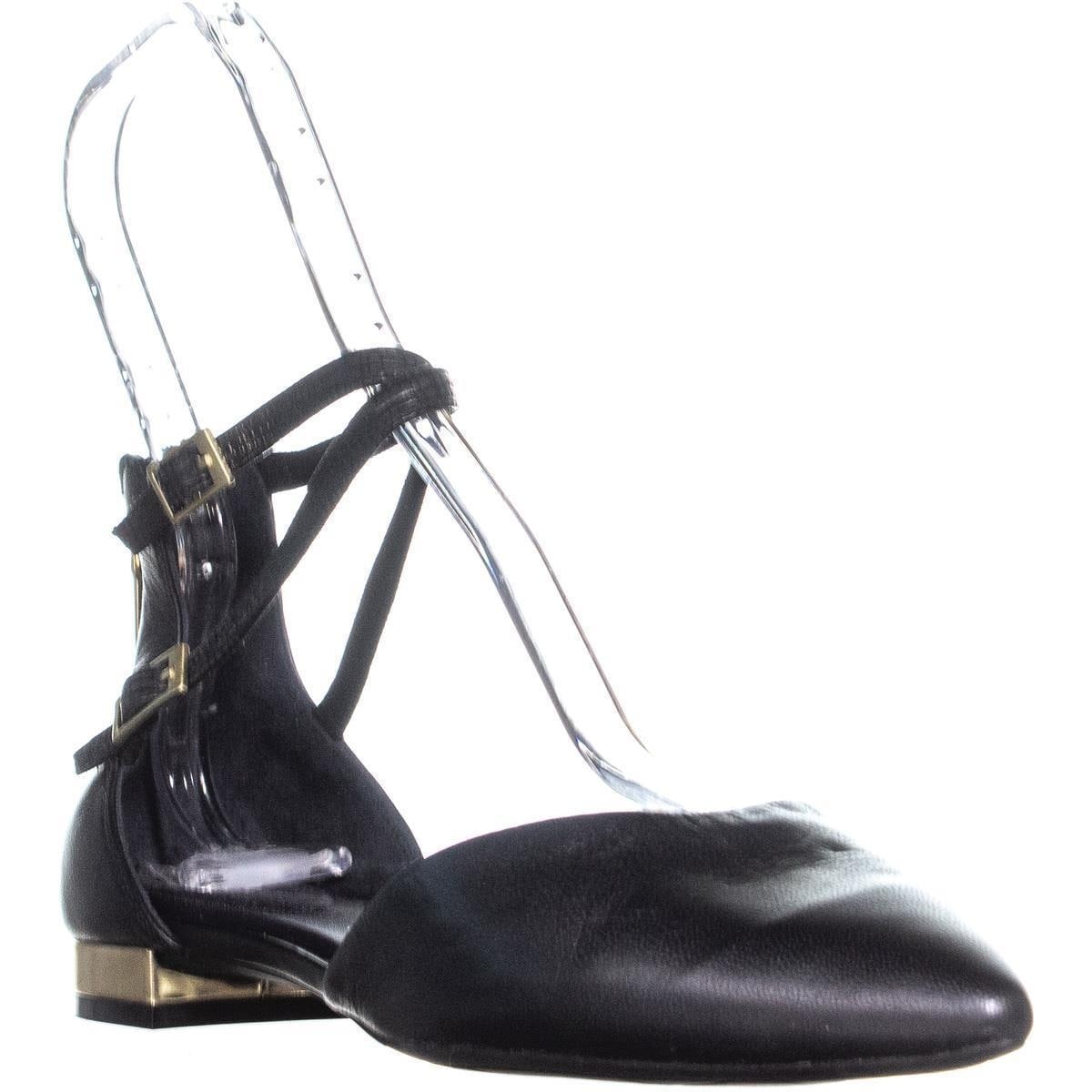 rockport ankle strap flats