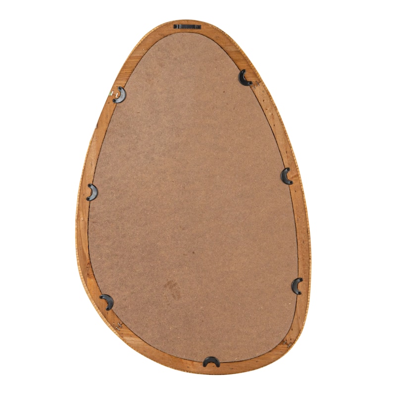 Rattan-Wrapped Mirror