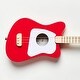 preview thumbnail 3 of 3, Loog Mini Acoustic kids Guitar for Beginners 3-strings Ages 3 & Up Learning app and lessons included Red