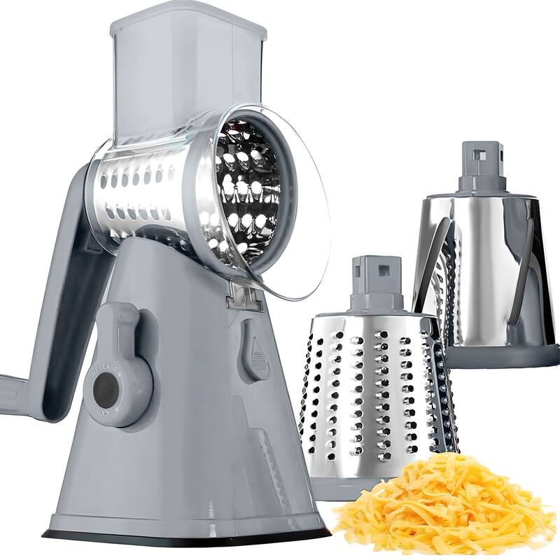 NutriSlicer Vegetable Slicer Cheese Grater Potato Slicer Salad Chopper with Suction Base