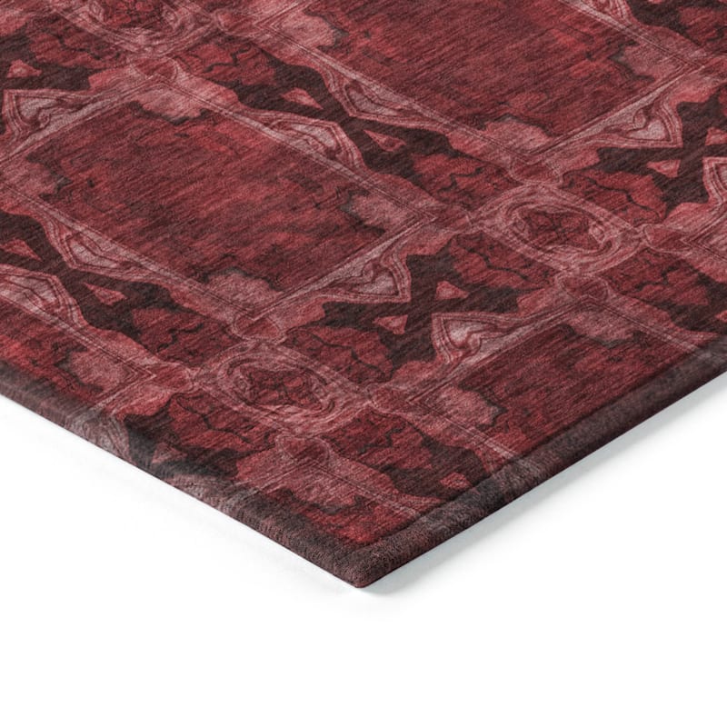 Machine Washable Indoor/ Outdoor Boho Medallions Chantille Rug