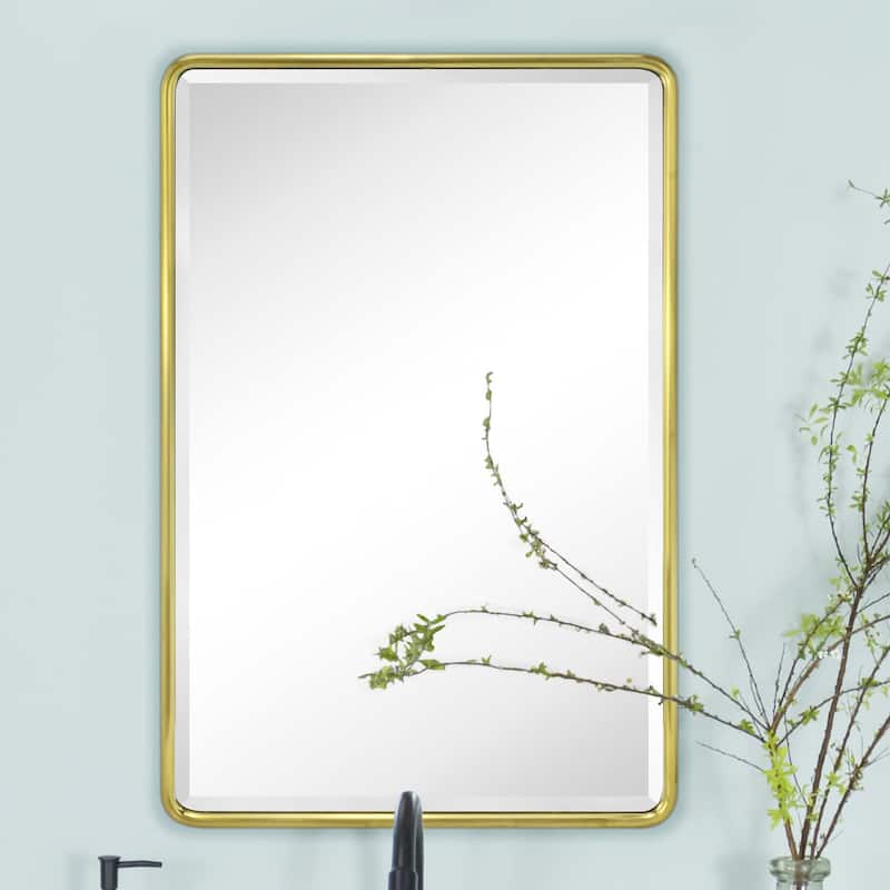 Farmhouse Recessed Metal Bathroom Medicine Cabinets with Mirror