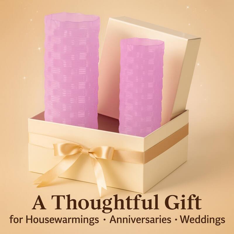 Aria Home Tall Speckled Sandstone Ceramic Oblong Table Vases Set of 2