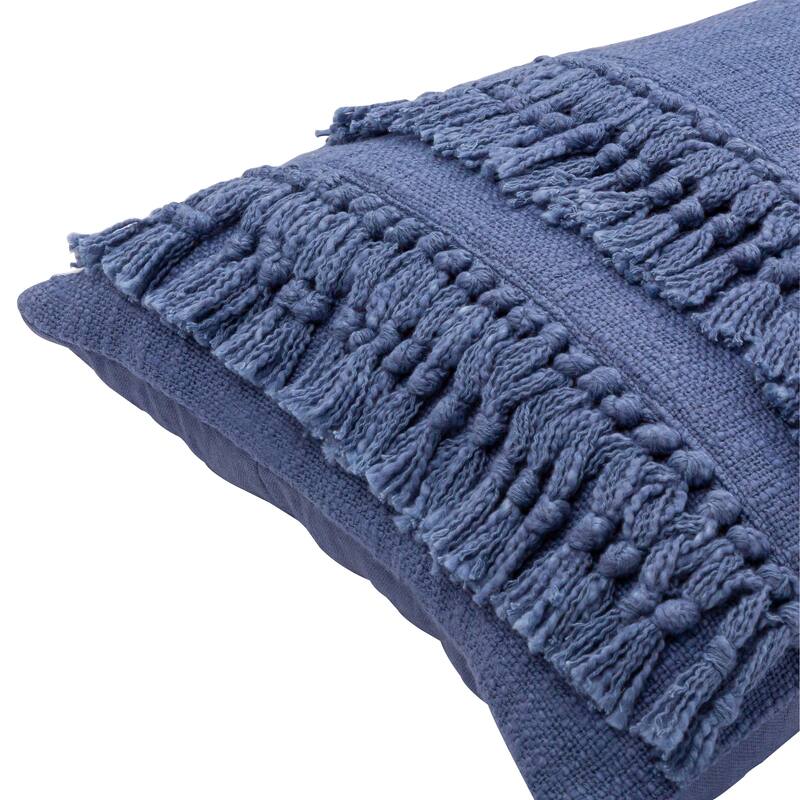 Miloh Tassel Fringe Accent Throw Pillow