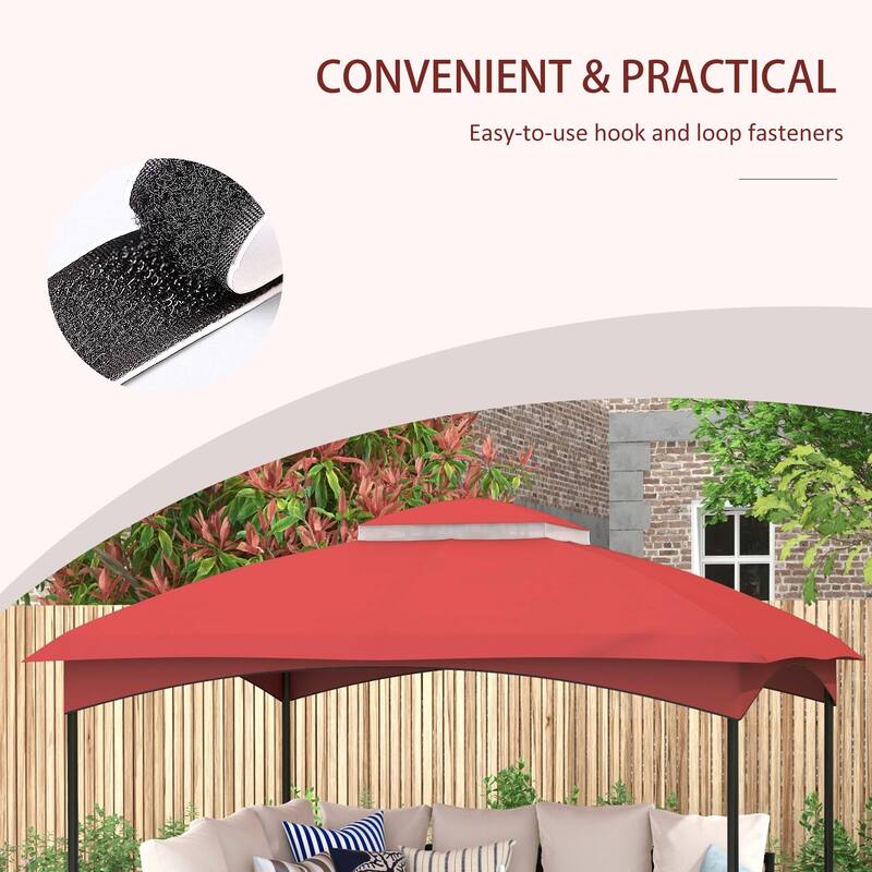 Outsunny Canopy Replacement for 9.8' x 12' 84C-210 Series Gazebo